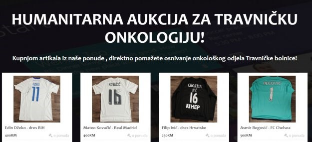 Rakitić, Duvnjak, Kovačić, Totti, Neymar i drugi pomažu osnivanje onkološkog odjela u Travniku