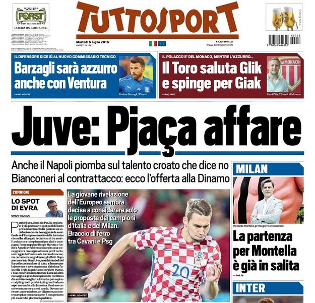 Pjaca okupirao talijanske naslovnice