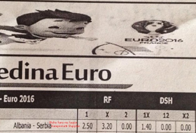 Ponuda u albanskoj kladionici: Koeficijent na pobjedu Srbije - nula