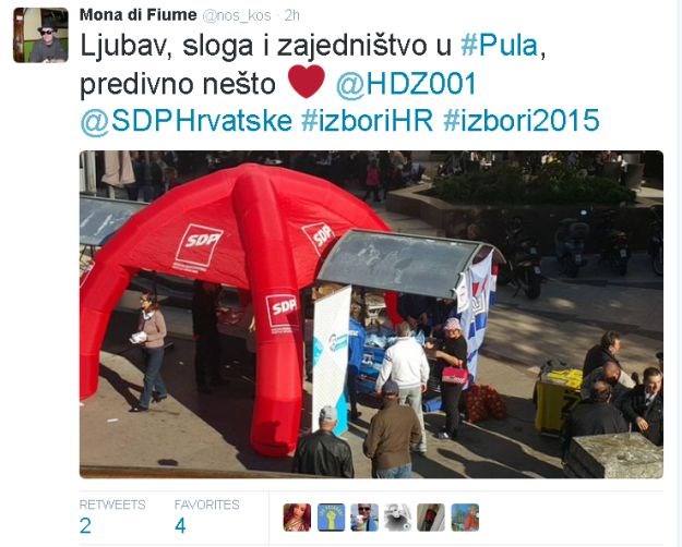 SDP i HDZ u Puli se vole javno