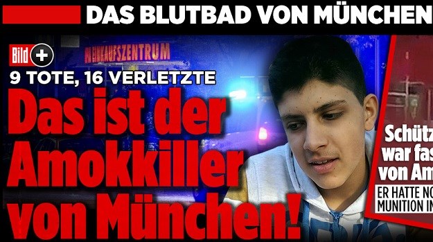 Bild objavio fotografiju: "Ovo je lice napadača iz Munchena"