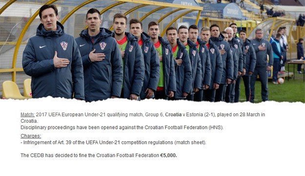Uefa kaznila HNS zbog nastupa Ivana Fiolića protiv Estonije