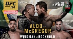 Spektakularni UFC 194: Aldo i McGregor uživo na Fight Channelu