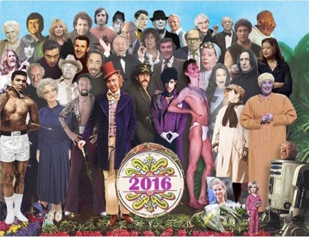 Genijalan poster umrlih 2016. godine postao hit: Koliko slavnih imena s ove fotke znate?
