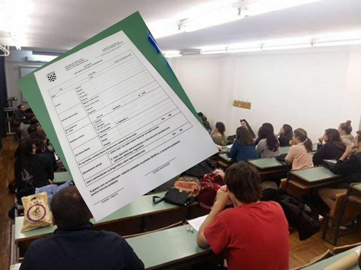 ŠTO SE DOGAĐA? Upitnici o služenju vojske dijele se učenicima po hrvatskim školama
