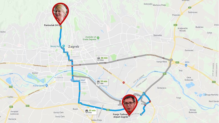 OBJAVLJEN RASPORED Vučić ujutro slijeće na Tuđmana i ide kod Kolinde, izbjegavajte ove ceste