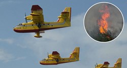 Požar na Svilaji gase četiri kanadera, zbog vjetra otežano gašenje vatre na Velebitu