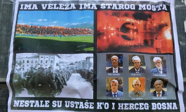 Plakat u Mostaru: "Nestale su ustaše ko i Herceg Bosna"