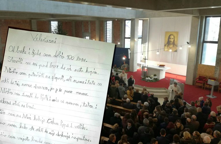 Crkva kraj Zagreba se pohvalila pismom malog dječaka koji im želi donirati sto eura koje mu je dala baka