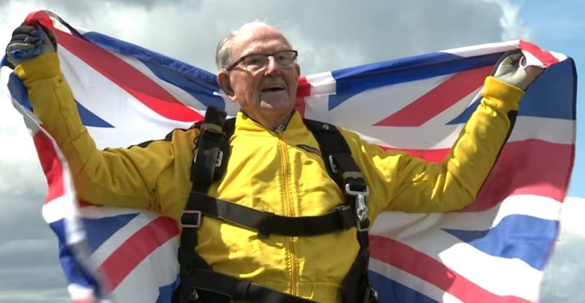 VIDEO Ratni veteran u 101. godini oborio rekord u skakanju padobranom