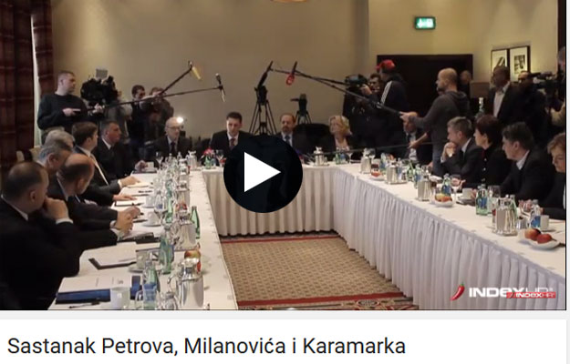 VIDEO Pogledajte 60 minuta razgovora Petrova, Milanovića i Karamarka