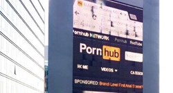 Na videozidu u Zagrebu se umjesto reklama "vrtio" Pornhub