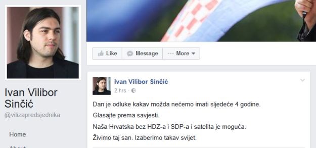 Živi zid u prekršaju: I Sinčić krši izbornu šutnju na Facebooku