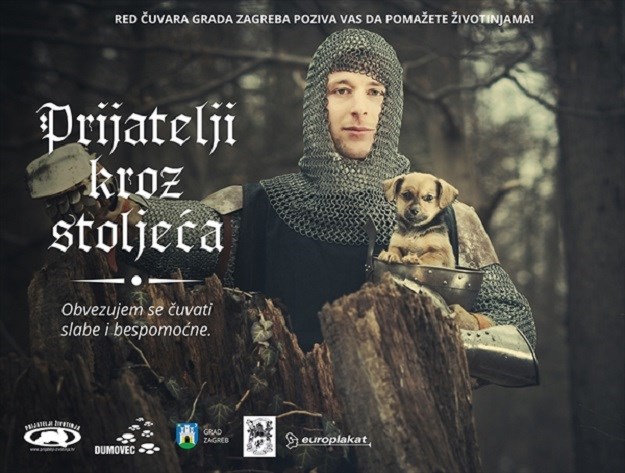 Prijatelji kroz stoljeća:  Zagrebački vitezovi pozivaju na pomaganje životinjama
