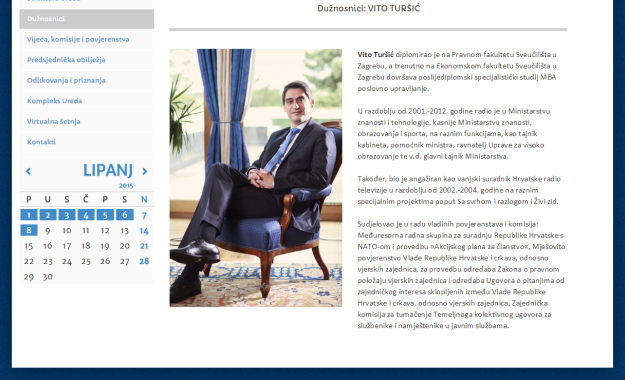 Vito Turšić sad radi za Kolindu, pa je Josipovića izbacio iz biografije
