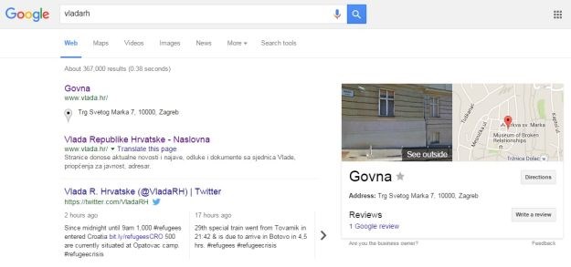 Hakeri podvalili hrvatskoj Vladi: Evo što se dogodi kad u Google upišete "vladahr"