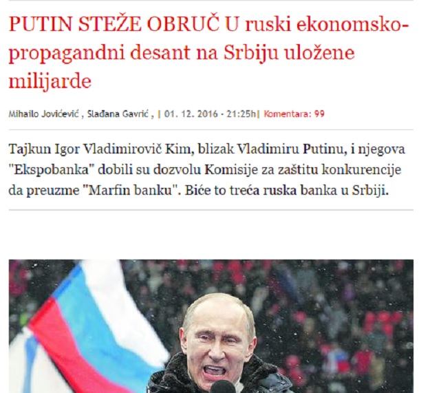 Srpski mediji sve više pljuju po Vučiću, ali zato itekako hvale Rusiju i Putina