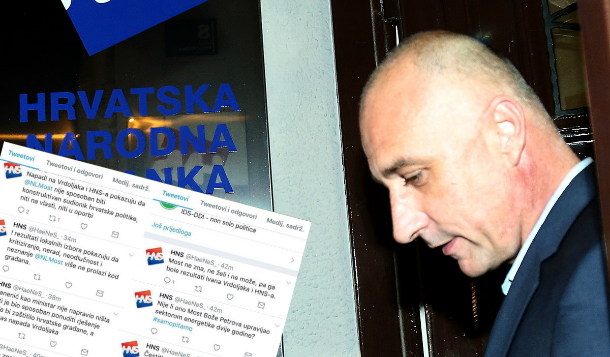 FOTO Zbog Mostovih objava HNS-ovci podivljali na Twitteru