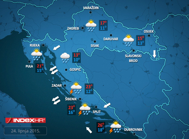 Loša vijest za sve koji su spojili: Danas i sutra oblaci, pljuskovi i grmljavina