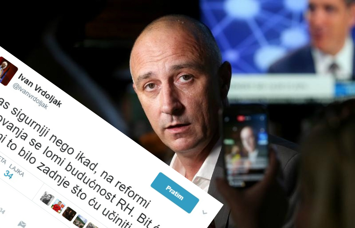 Ivan Vrdoljak - prvi hrvatski političar koji je pao radi tvita