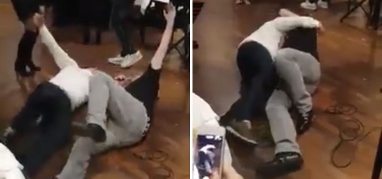 VIDEO Vuco se sa Šošom valjao po podu restorana: "Sviraj, jebem ti majku"