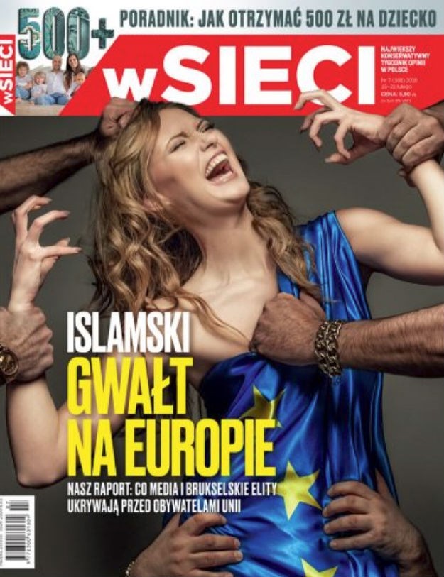 FOTO Desničarski poljski tjednik šokirao naslovnicom o izbjeglicama: "Islamsko silovanje Europe"