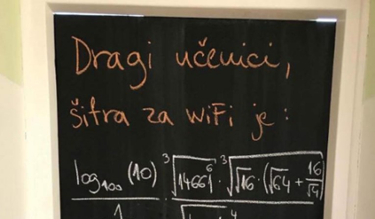 Profesorica iz Osijeka učenicima dala zadatak koji otkriva šifru za Wi-Fi, ali postoji caka