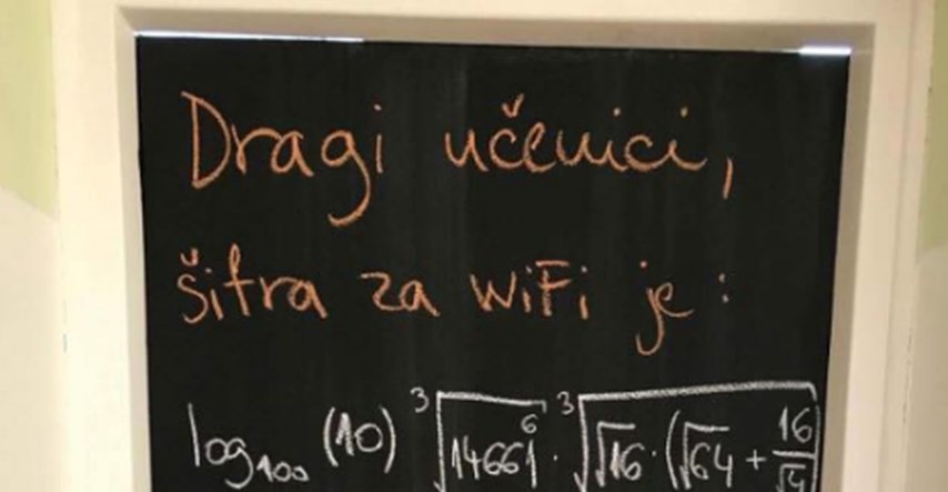 Profesorica iz Osijeka učenicima dala zadatak koji otkriva šifru za Wi-Fi, ali postoji caka