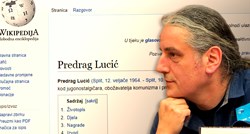 Hrvatska Wikipedia o Luciću: "Postigao je zavidan uspjeh kod jugonostalgičara i protivnika Hrvatske"