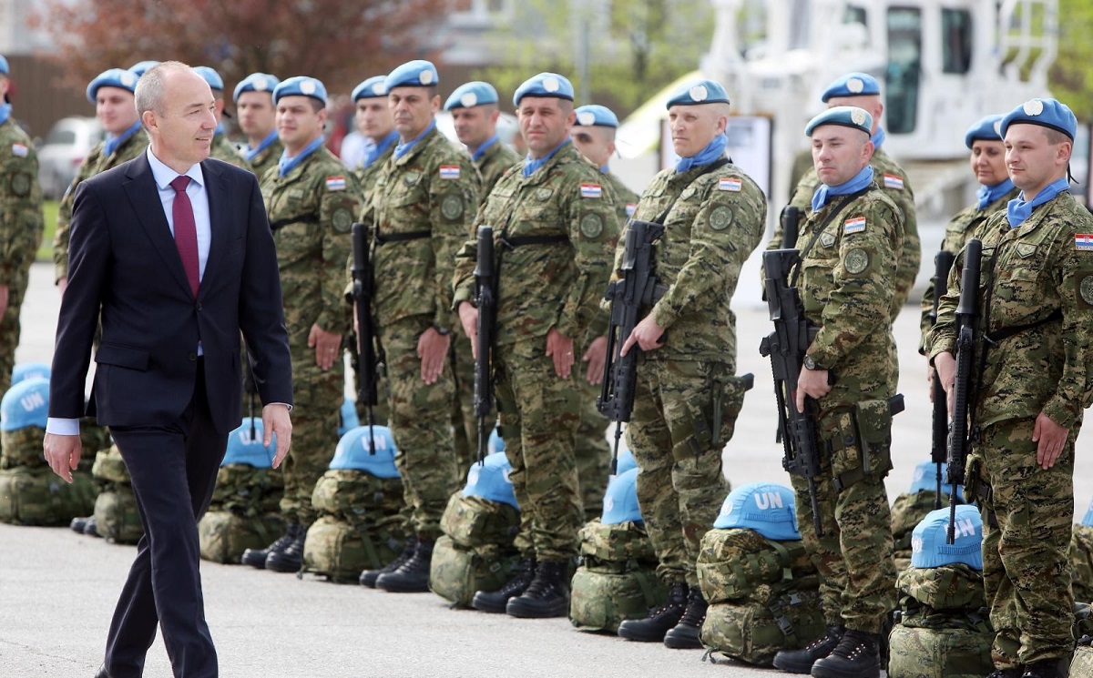 VIDEO Pogledajte ispraćaj hrvatskih vojnika u Libanon