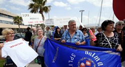 Prosvjednici burno dočekali Plenkovića u Splitu: "Nema štrika za toliko Juda"