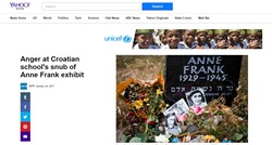 Sramota u stranim medijima: I AFP je prenio skandalozno ukidanje izložbe o Anni Frank
