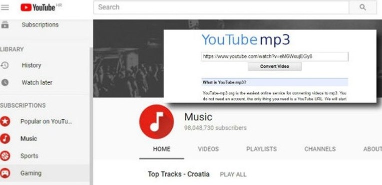 Gasi se najpopularnija stranica za skidanje glazbe s YouTubea