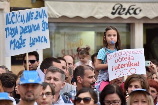 Zadarski SDP-ovac nakon prosvjeda završio na razgovoru s policijom zbog transparenta o Ilčiću