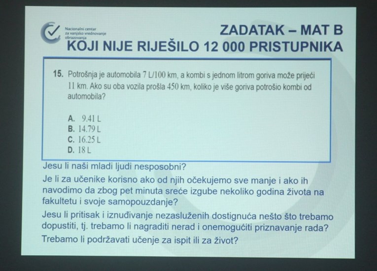 Čak 12.000 hrvatskih maturanata nije riješilo ovaj banalni zadatak, možete li ga vi riješiti?