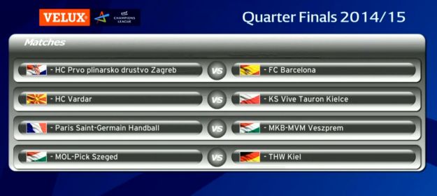 Zagreb protiv Barcelone u četvrtfinalu Lige prvaka