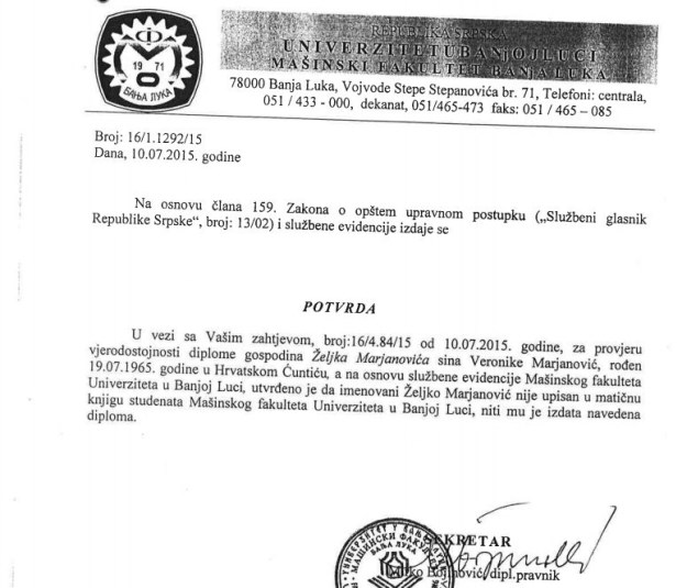 Smijenjen bivši Merzeličin, a danas Čačićev suradnik: Izmislio diplomu i fakultet