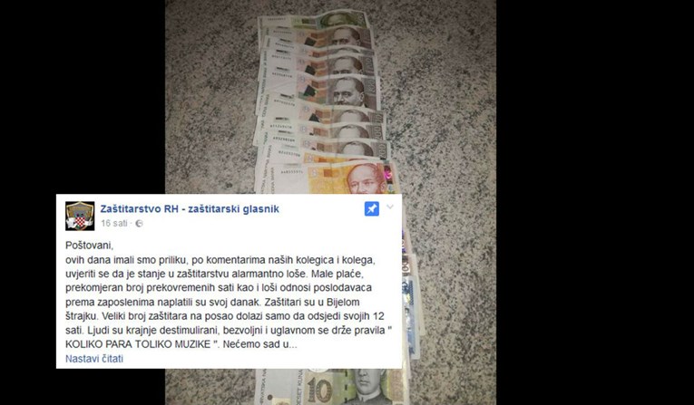 Hrvatski zaštitari zbog mizernih plaća stupili u "bijeli štrajk"