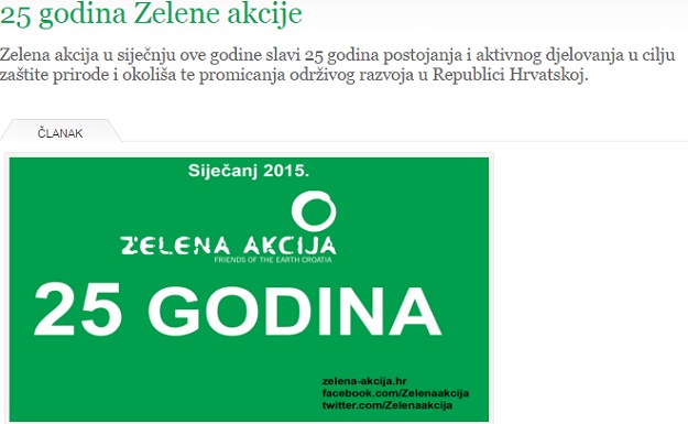 Zelena akcija slavi 25 godina postojanja