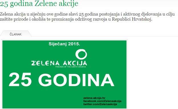 Zelena akcija slavi 25 godina postojanja