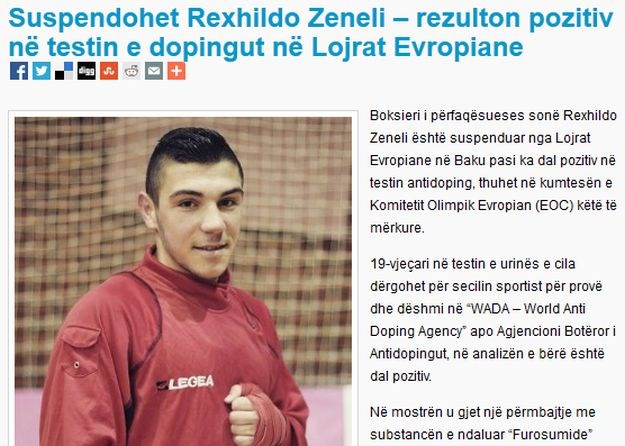 19-godišnji Albanac prvi dopingirani sportaš na Europskim igrama