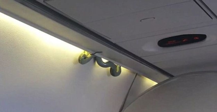 VIDEO Užasnuti putnici u avionu bježali sa sjedala kad su vidjeli što im visi iznad glave