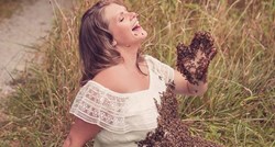 Trudnica je pozirala za foto shooting s tisućama pčela i izazvala burne reakcije