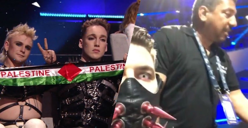Objavljena snimka: Islanđanima na Eurosongu pokušali uzeti palestinske zastavice