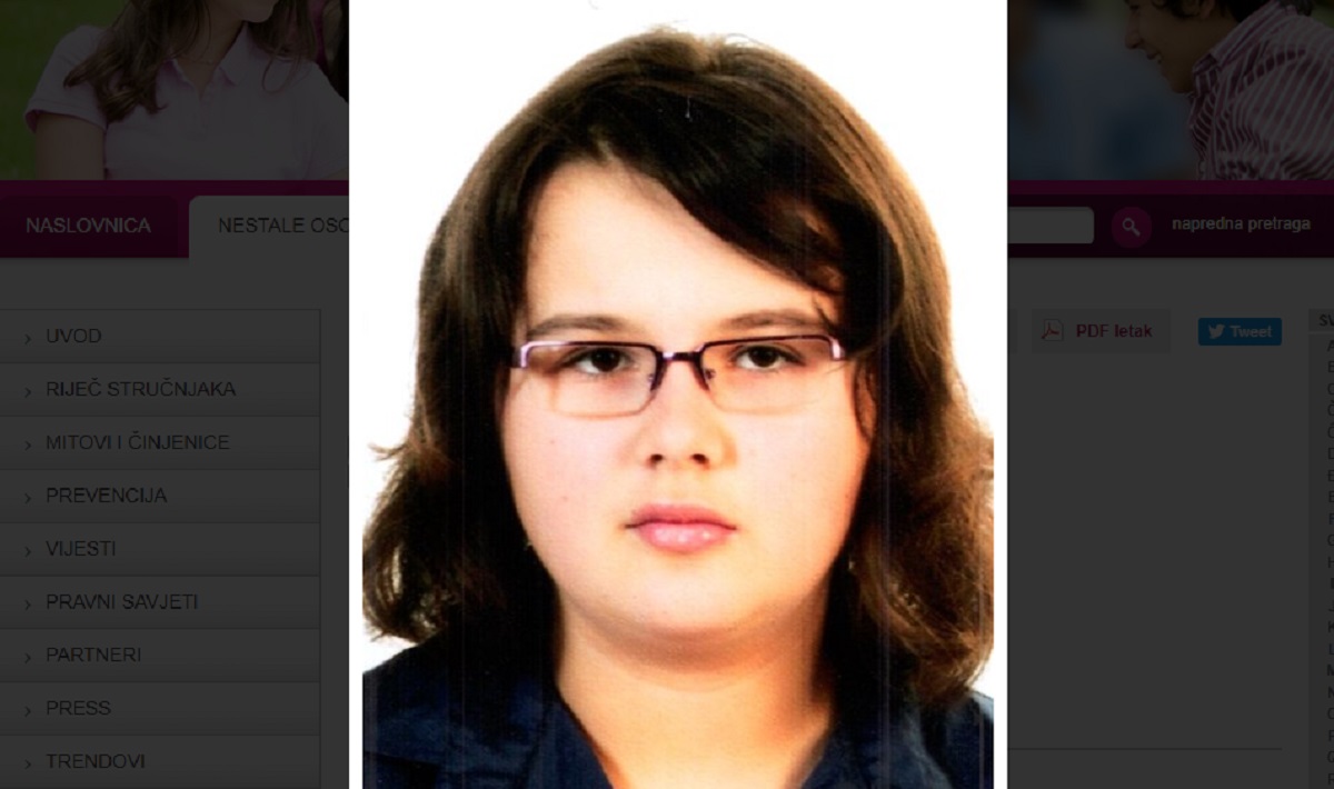 Nestala 16-godišnja djevojka iz Ogulina. Nema je danima