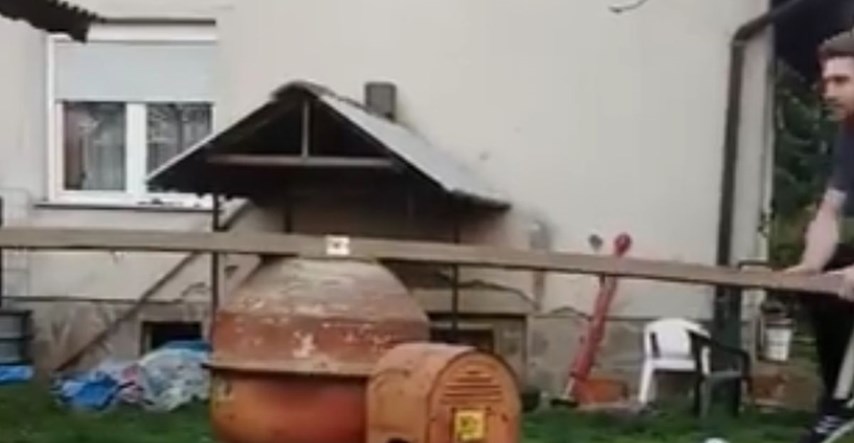 VIDEO Zbog urnebesnog izuma s miješalicom za beton Bosanci postali hit u regiji