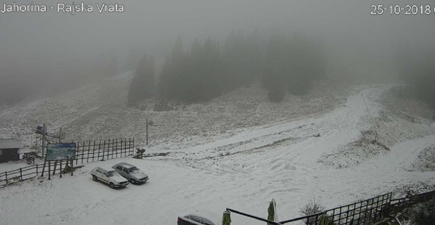 VIDEO Na Jahorini i Vlašiću pada snijeg