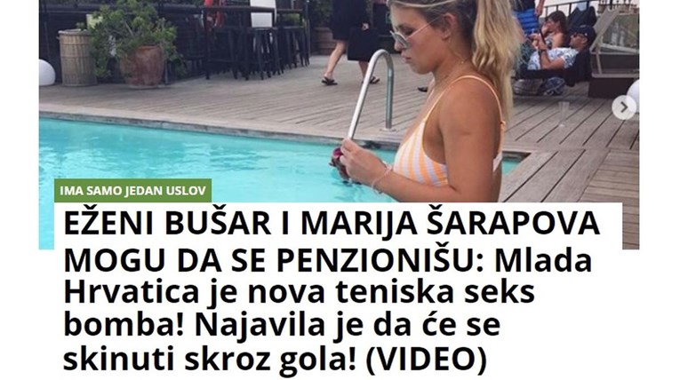 Srbi oduševljeni našom tenisačicom: "Mlada Hrvatica je nova teniska seks bomba"