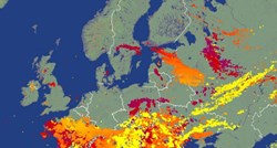 Munje parale nebo nad Europom, zabilježeno preko pola milijuna udara u posljednjih 48 sati