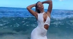 Instagramuša pozirala u moru u mini haljini, završilo je katastrofalno